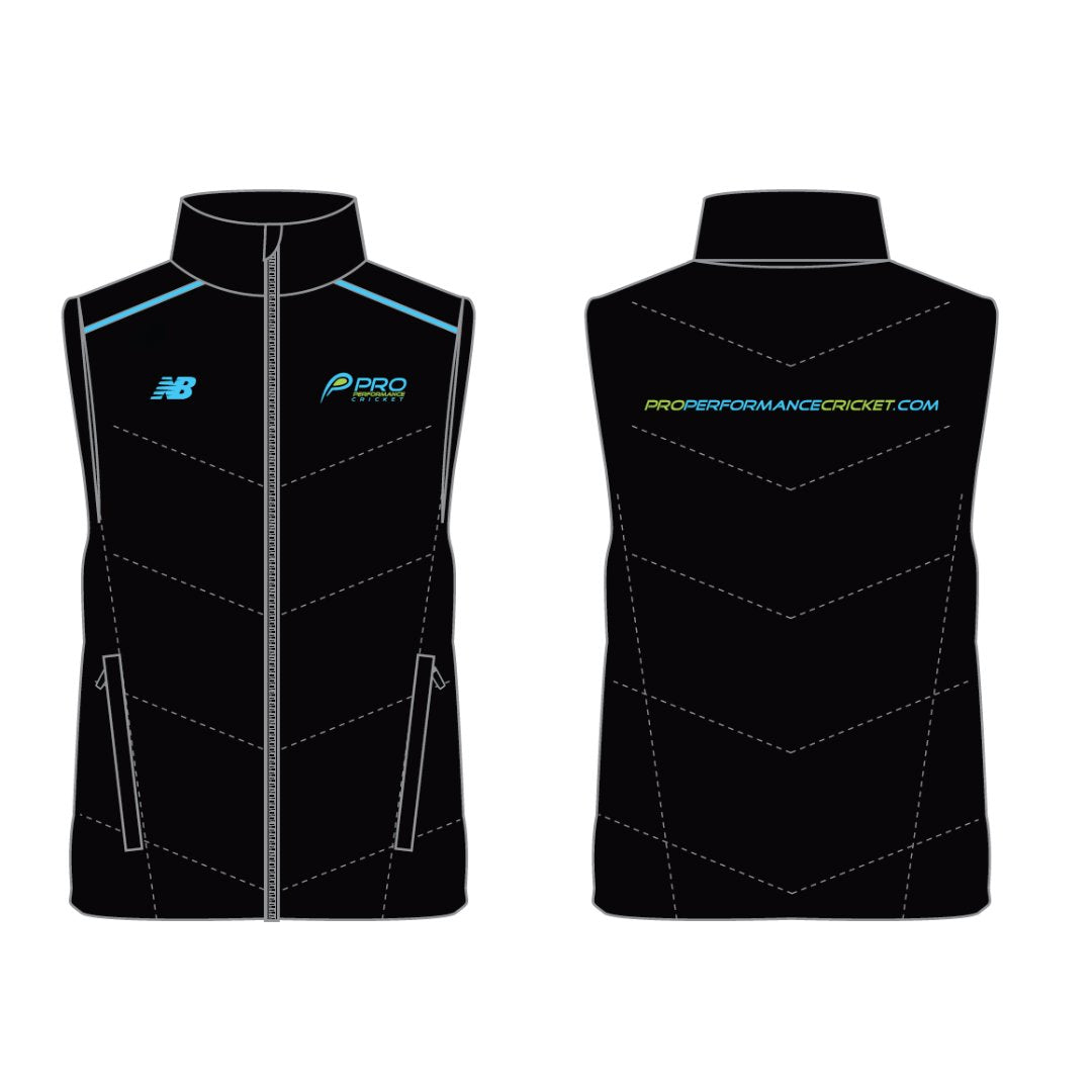 New Balance Pro Performance Adult Training Puffer Vest Pro Performance Cricket 